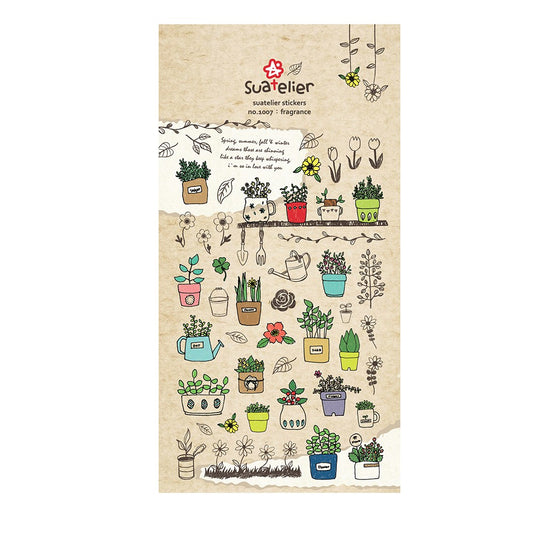 Suatelier Stickers No. 1007 : Fragrance| Garden Theme|