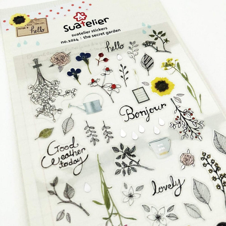 Suatelier Stickers No. 1024 : the secret garden | Garden & Flowers Theme