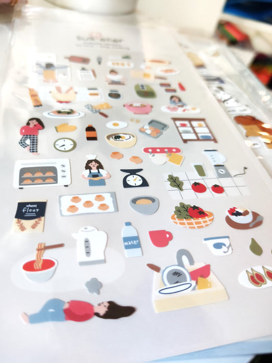 Suatelier Stickers #1117,vlog_cooking