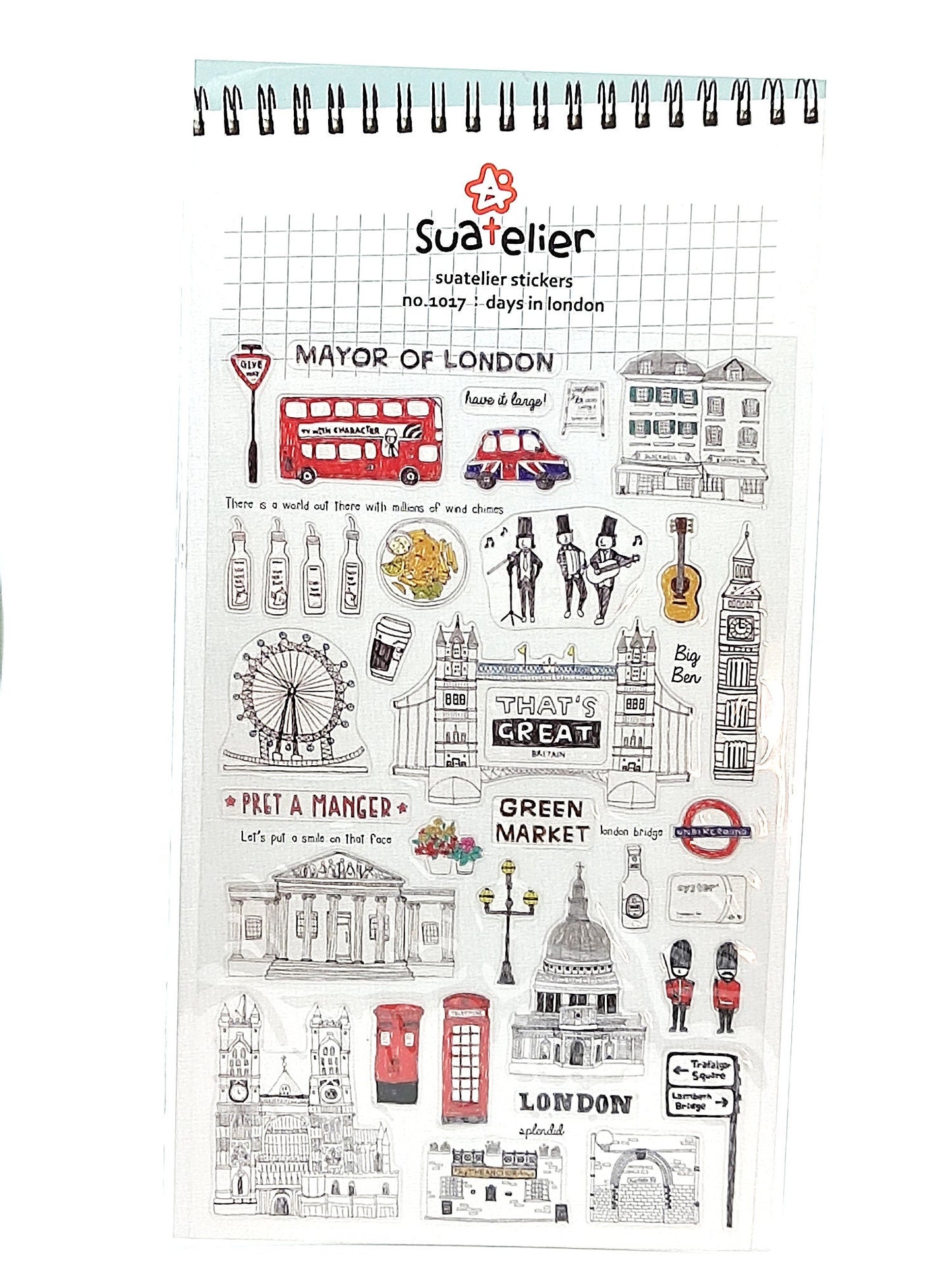 Suatelier Stickers| Travel themed Stickers for gifting, scrapbooking|Korean