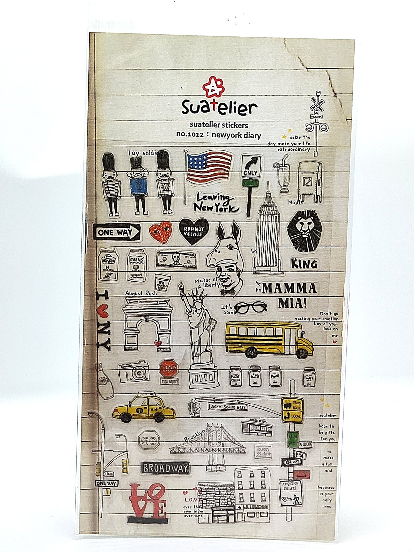 Suatelier Stickers| Travel themed Stickers for gifting, scrapbooking|Korean