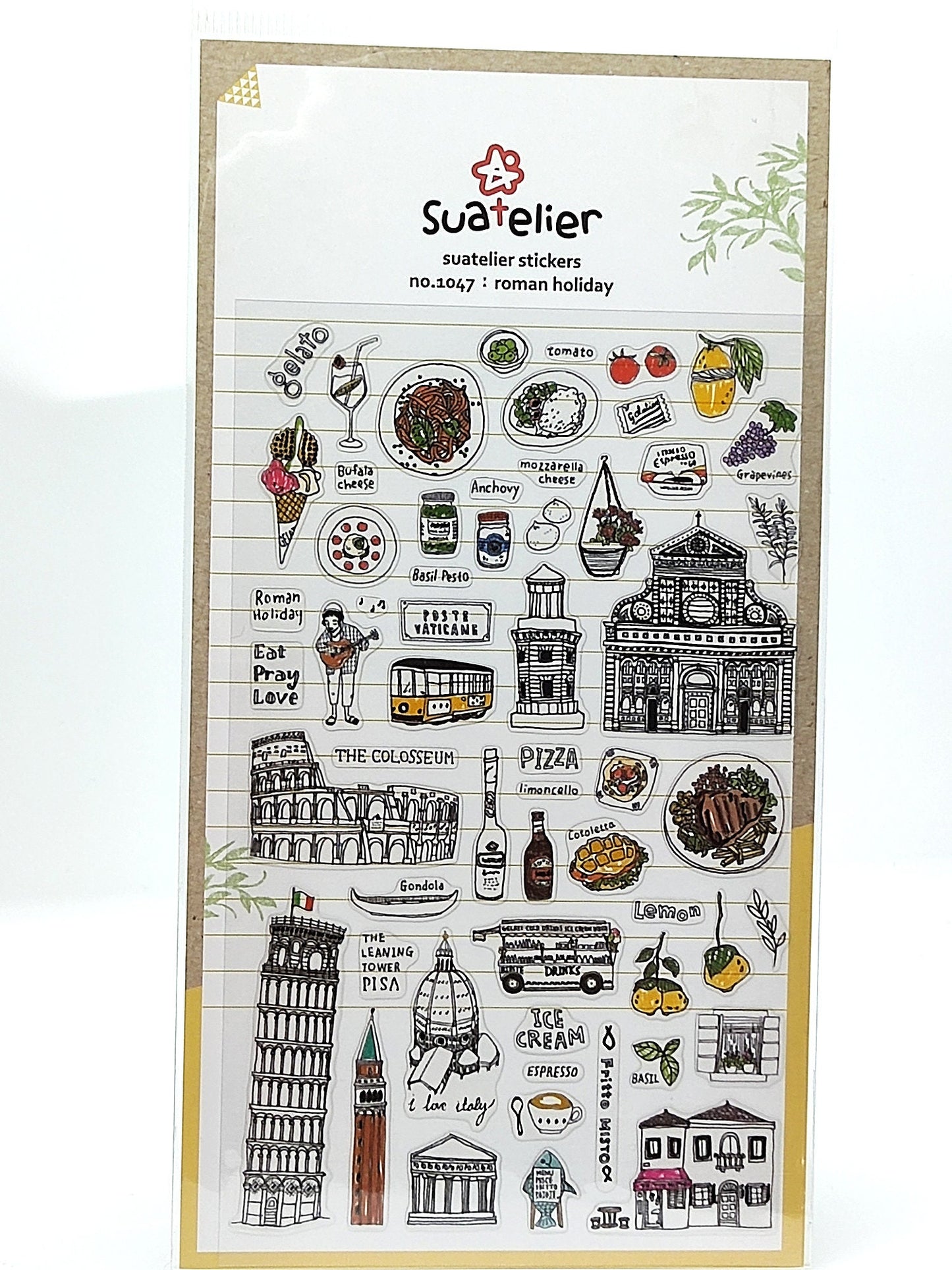 Suatelier Stickers| Travel themed Stickers for gifting, scrapbooking|Korean