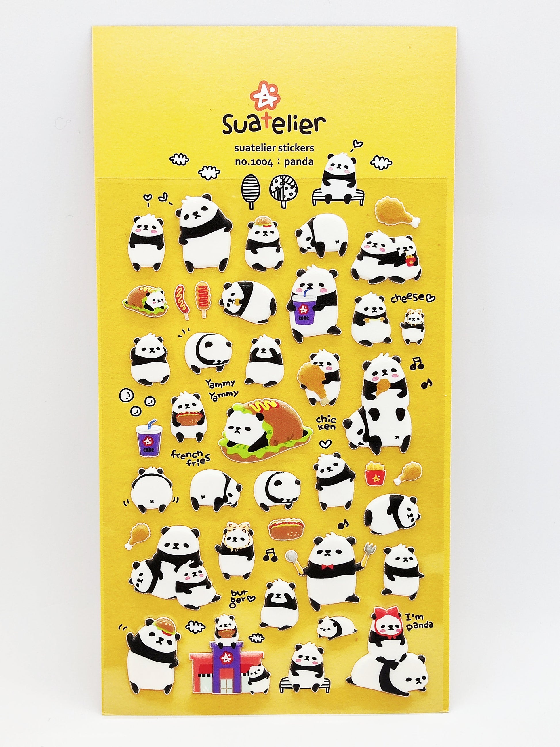 Suatelier Stickers #1001 cute Bunny Sonia korean Stickers|#1004 Panda