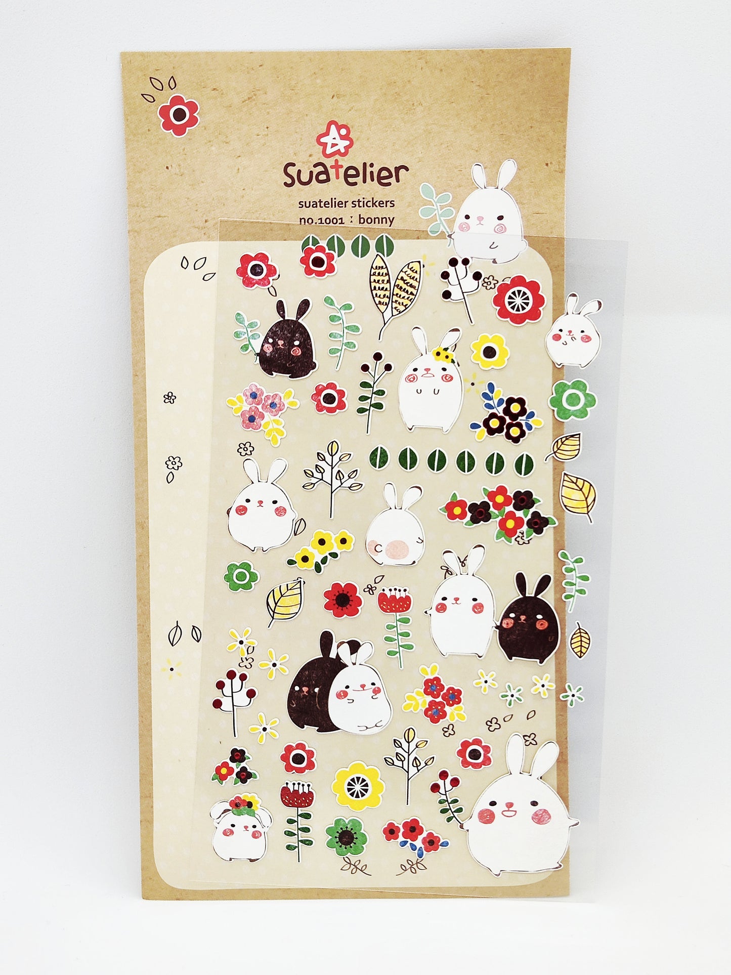 Suatelier Stickers #1001 cute Bunny Sonia korean Stickers|#1004 Panda