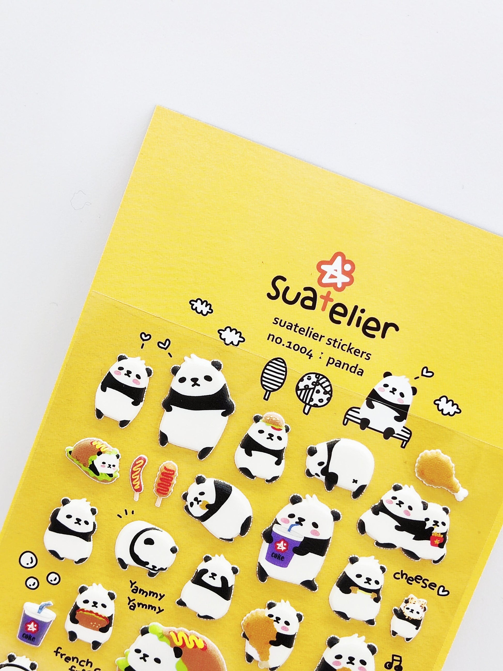 Suatelier Stickers #1001 cute Bunny Sonia korean Stickers|#1004 Panda