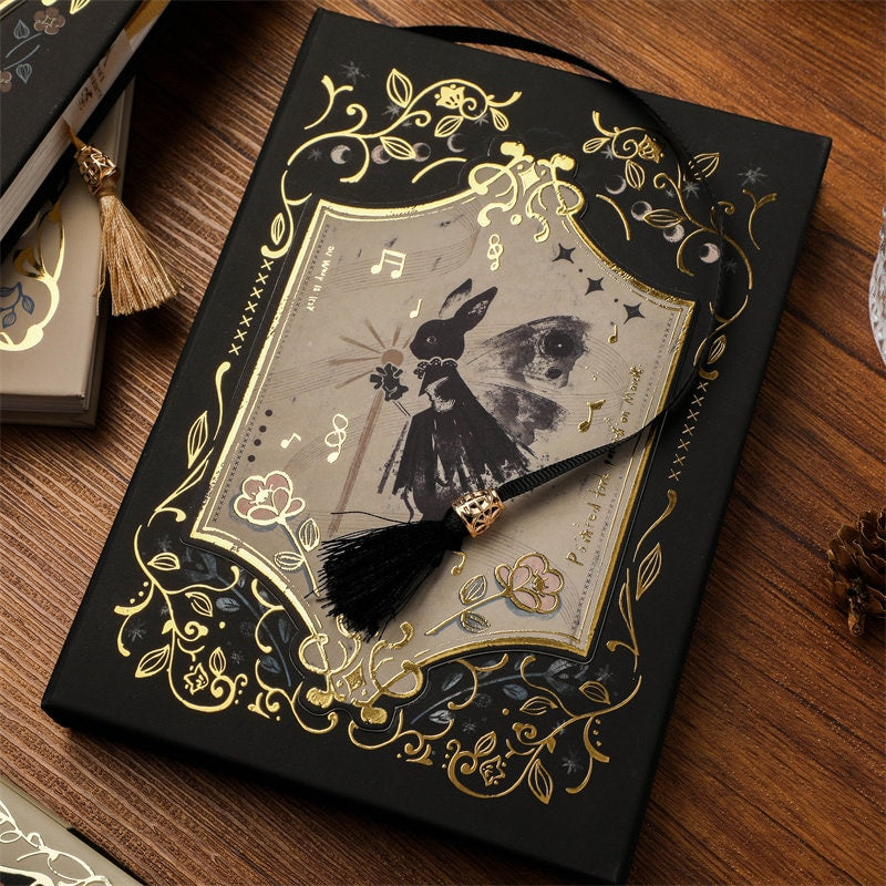 The dark and edgy goth aesthetic Journal Notebook| birthday gift for girls or scrapbooking