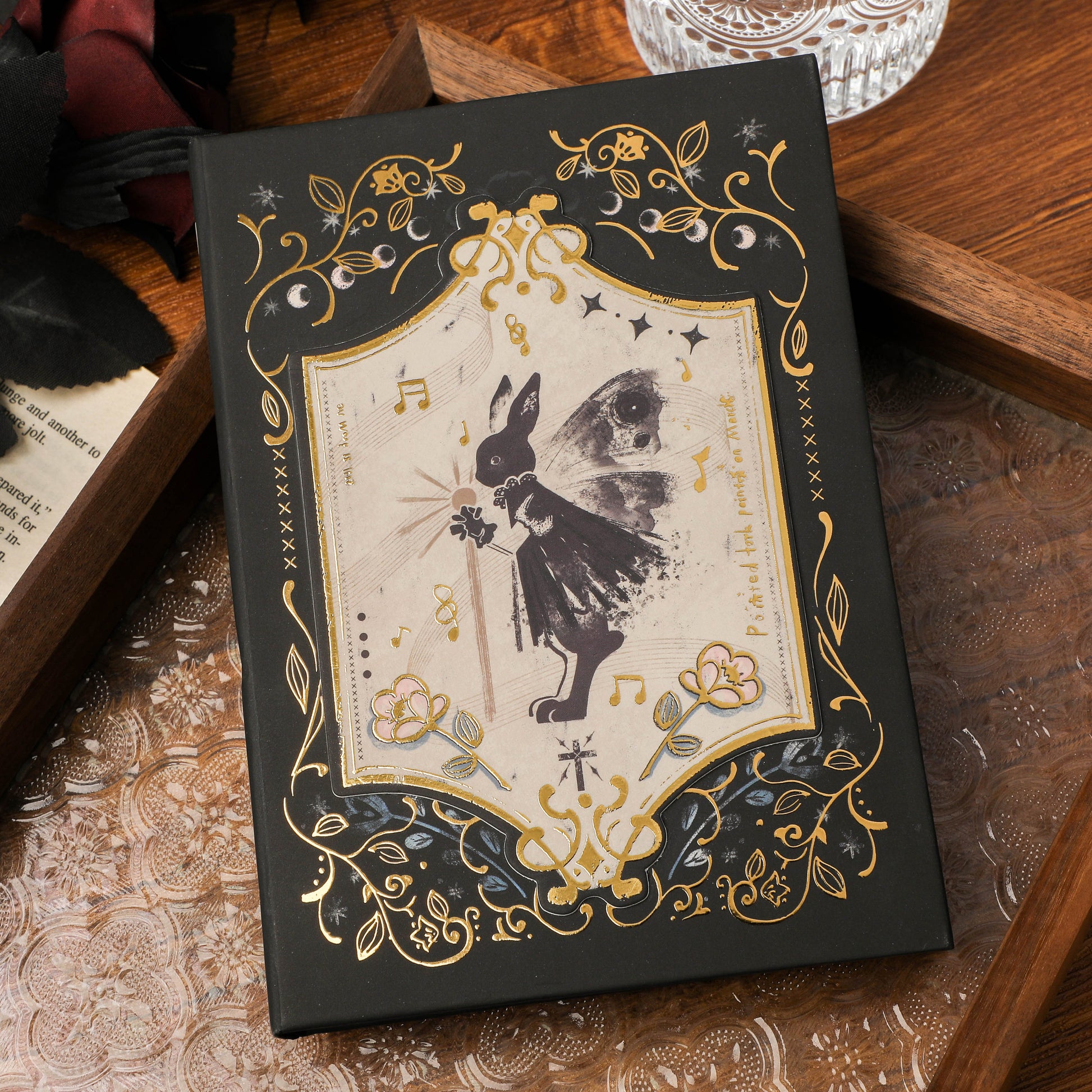 The dark and edgy goth aesthetic Journal Notebook| birthday gift for girls or scrapbooking